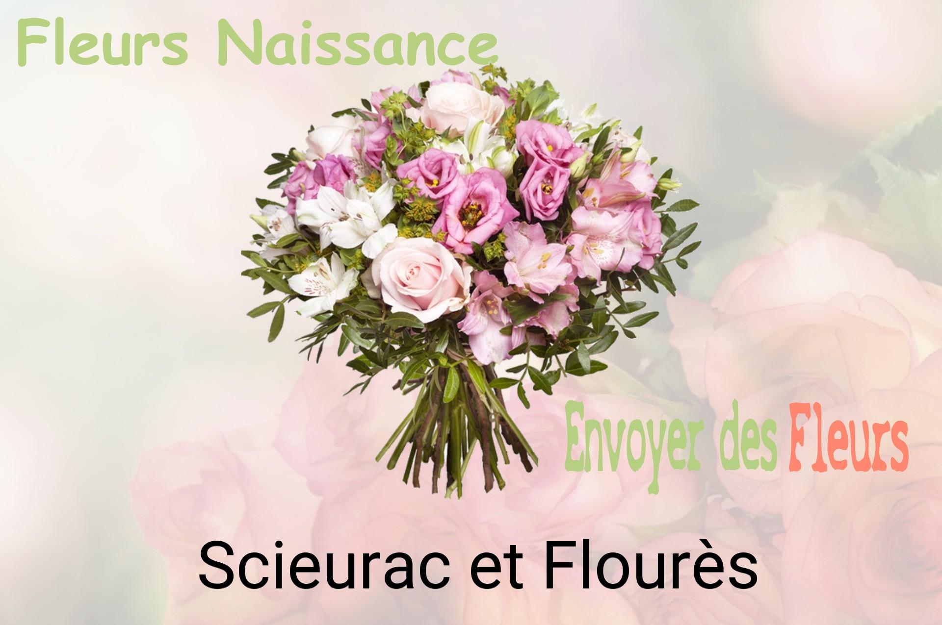 Bouquet de fleurs de naissance livré à Scieurac-et-Flourès